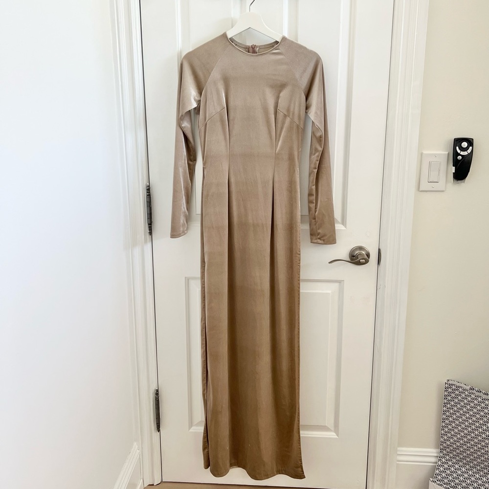 Vietnamese Traditional Dress Ao Dai Shimmer Velvet Medium